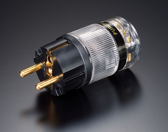 1 Set Carbon Copper Rhodium Plated US AC Power Plug Connector Furutech design Male Female 